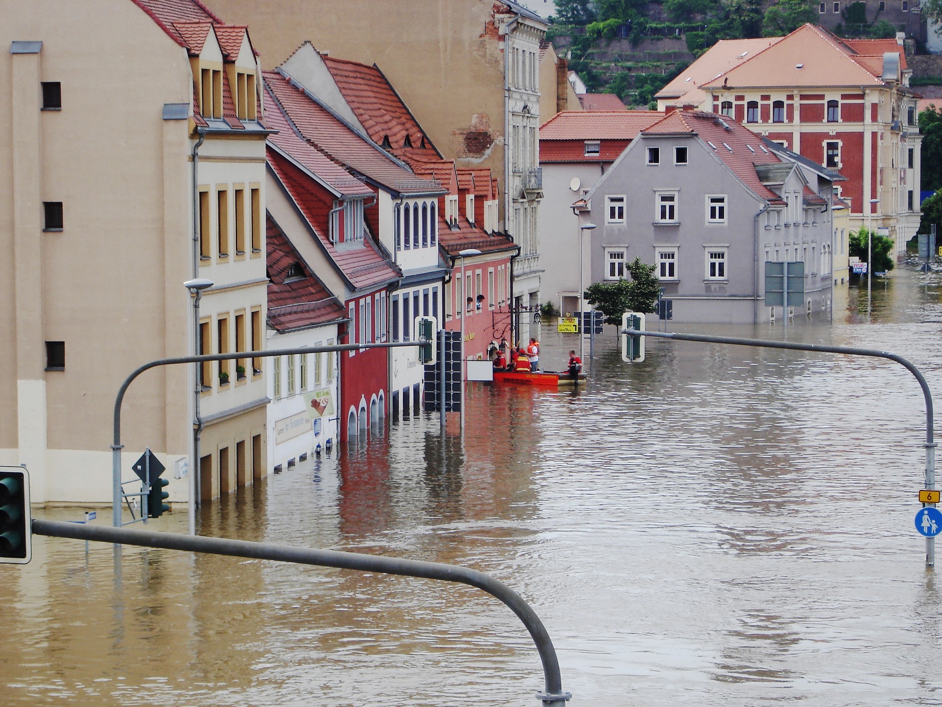 Main courante inondation